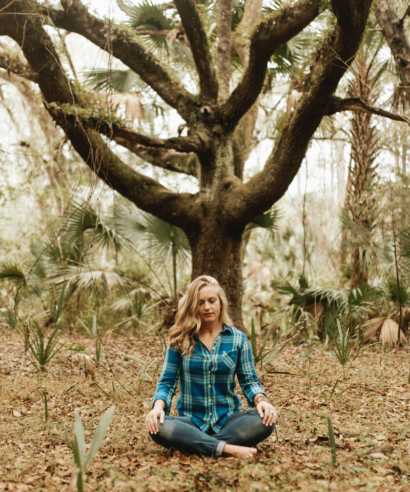 Kelly Bruce, certified forest therapy guide